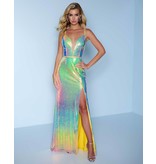 FULL SEQUIN SIDE SLIT K617