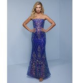 Full Sequin Strapless Fitted Gown K508