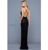 LONG STRAPPY TUBE BEADED GOWN 60173
