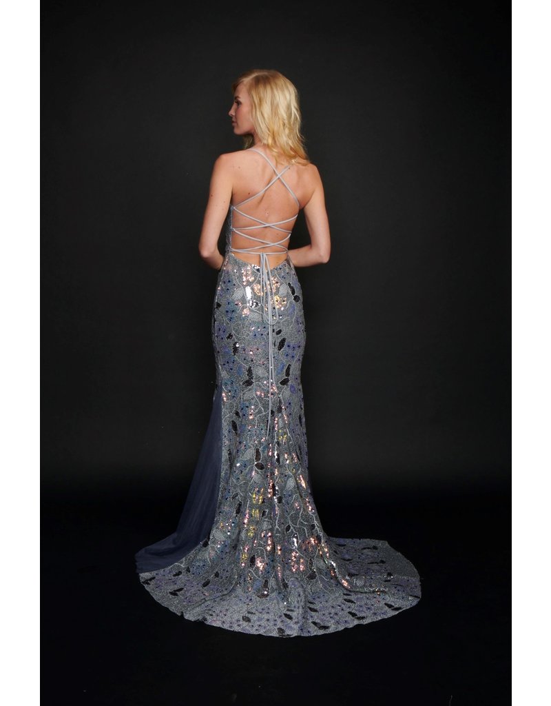 SHIMMERY/SEQUIN LONG DRESS 6570