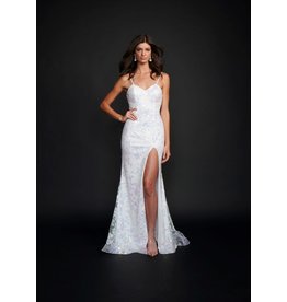 FITTED SEQUIN W/SLIT 3194