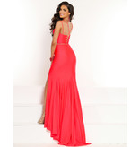 Jersey v-neck fitted 2piece gown 20324