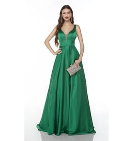 Tank v-neck flowy a-line gown 1738