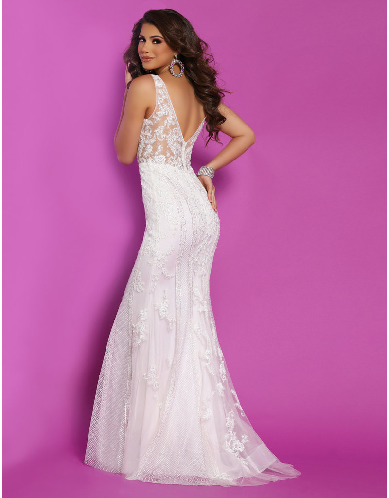 LACE TANK FITTED GOWN 20207