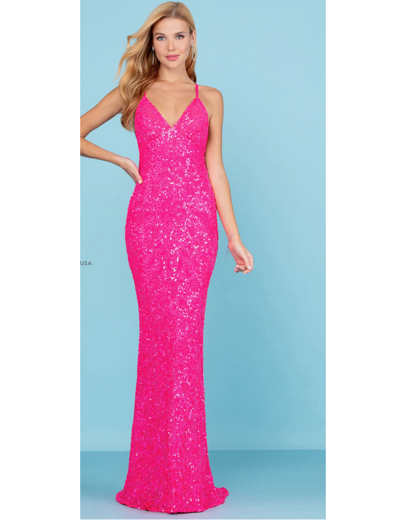LONG X BACK GOWN 47542
