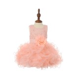 LACE, ORGANZA RUFFLE BABBY DRESS 9047B