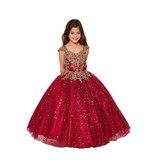 8024 MINI QUINCE SEQUIN GOLD LACE