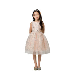 SWEET KIDS DIA SEQ PEEK A BOO TULLE SHORT GOWN SK926