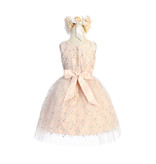 SWEET KIDS DIA SEQ PEEK A BOO TULLE SHORT GOWN SK926