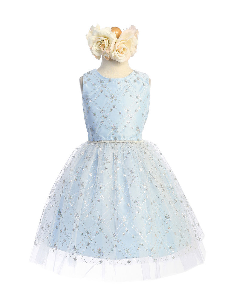 SWEET KIDS DIA SEQ PEEK A BOO TULLE SHORT GOWN SK926