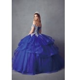 Off the shoulder ruffle tulle ballgown 1432