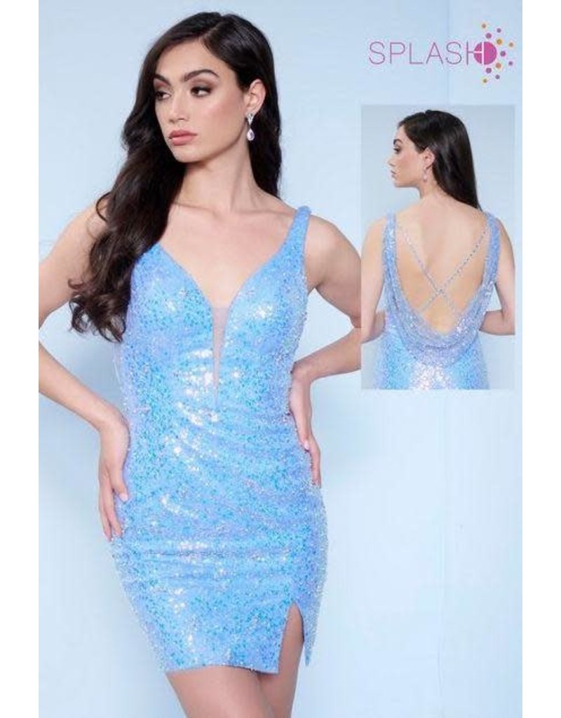 FITTED SEQUIN DRESS F337