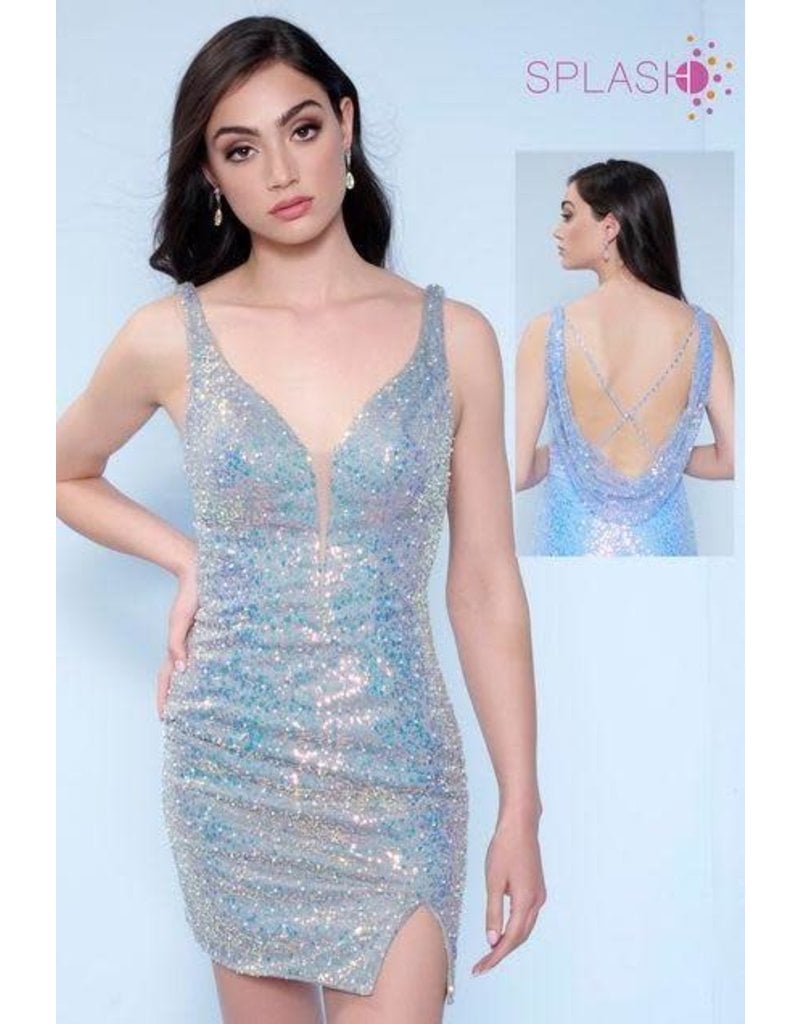 FITTED SEQUIN DRESS F337