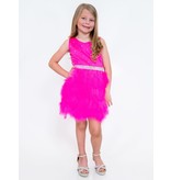 MARC DEFANG KIDS BEADED FEATHER COCKTAIL DRESS 5072K