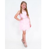 MARC DEFANG KIDS BEADED FEATHER COCKTAIL DRESS 5072K