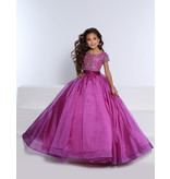 CAP SLEEVE BALLGOWN W/ BEADED BODICE G1269