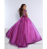 CAP SLEEVE BALLGOWN W/ BEADED BODICE G1269