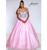 OFF SHOULDER BALL GOWN W/ SEQUIN BODICE 2652