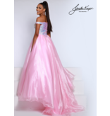 OFF SHOULDER BALL GOWN W/ SEQUIN BODICE 2652