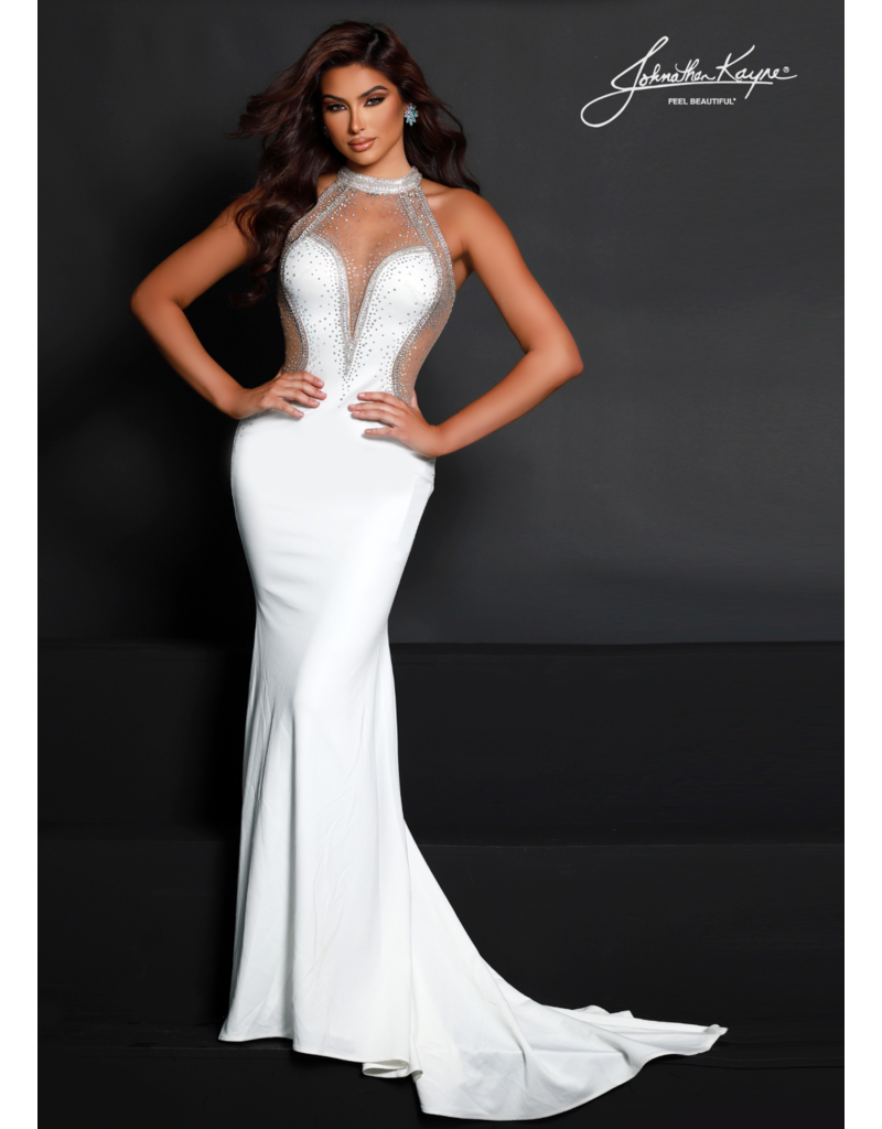 HIGH NECK GOWN W/ ILLUSION BACK 2603