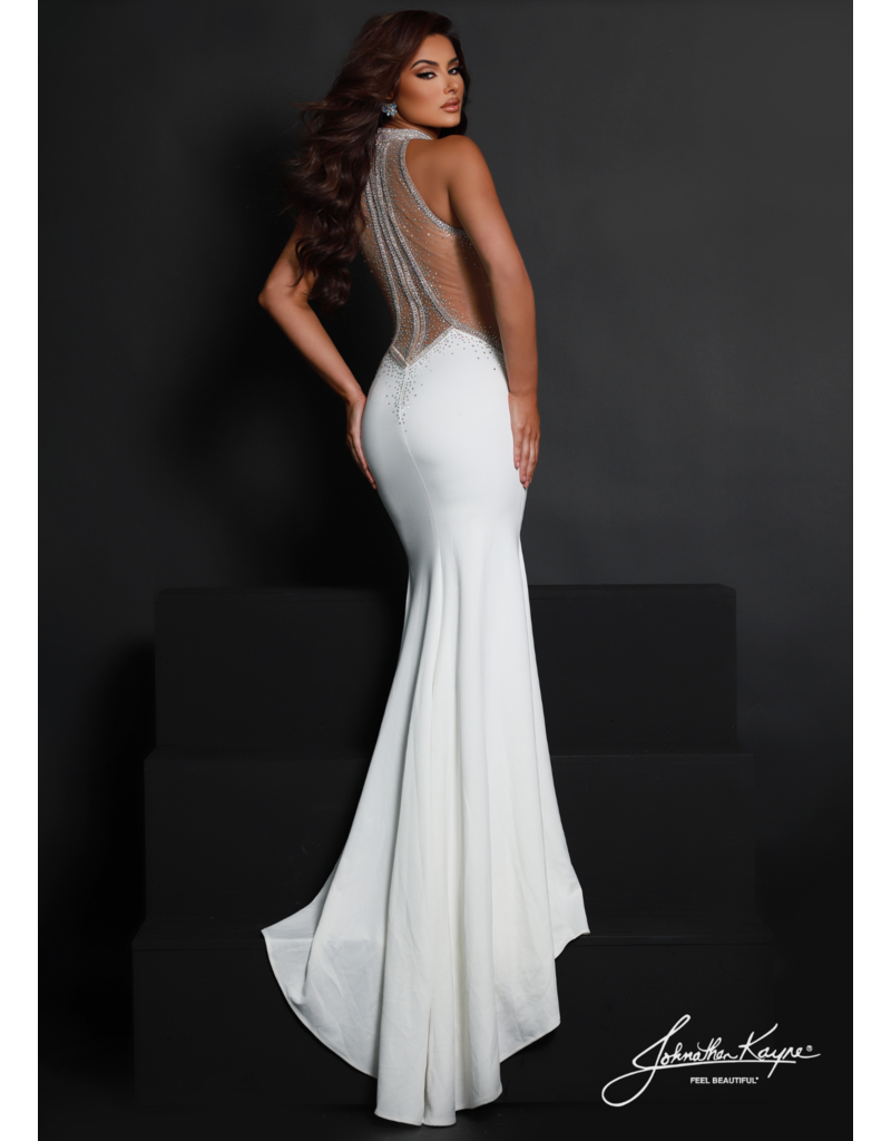HIGH NECK GOWN W/ ILLUSION BACK 2603