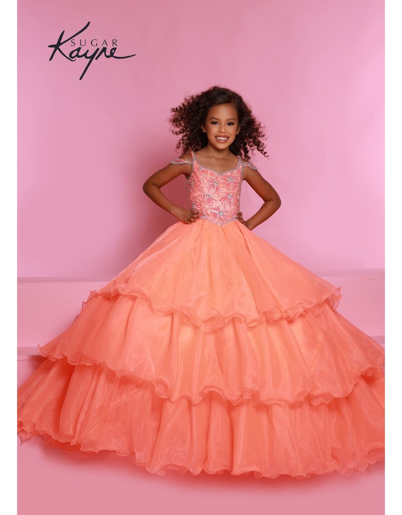 ORGANZA RUFFLE BALLGOWN C318