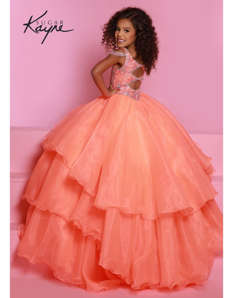 ORGANZA RUFFLE BALLGOWN C318