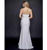 SIMPLE GOWN W/ SQUARE NECKLINE 7507