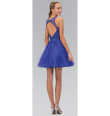 GLS Collective BEADED TULLE ILLUSION NECKLINE GS1405