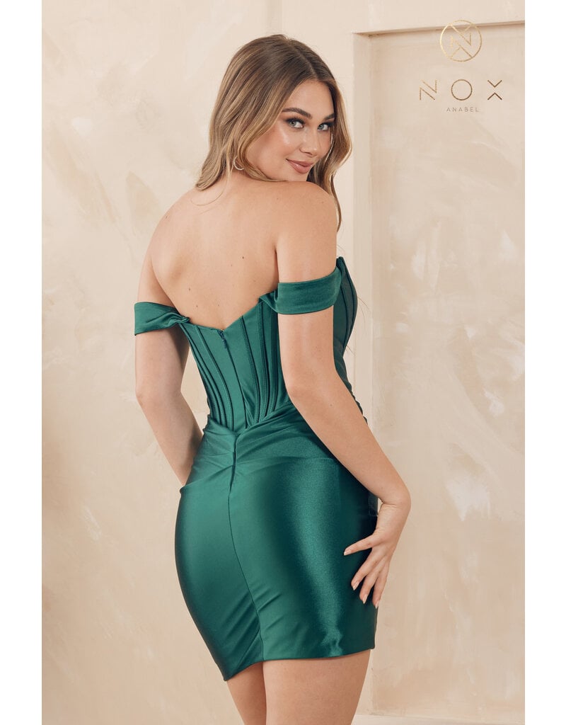 OFF THE SHOULDER, FITTED CORSET, MINI R799