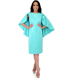 MARC DEFANG ATTACHED CAPE INTERVIEW DRESS 8157