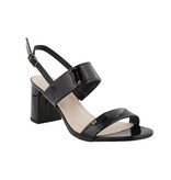 Patent Leather Open Toe Low Block Heel ALBA-5W