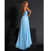 BEADED BODICE A LINE GOWN 23318