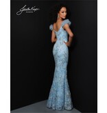 Fitted sequin accent detachable overskirt 2828
