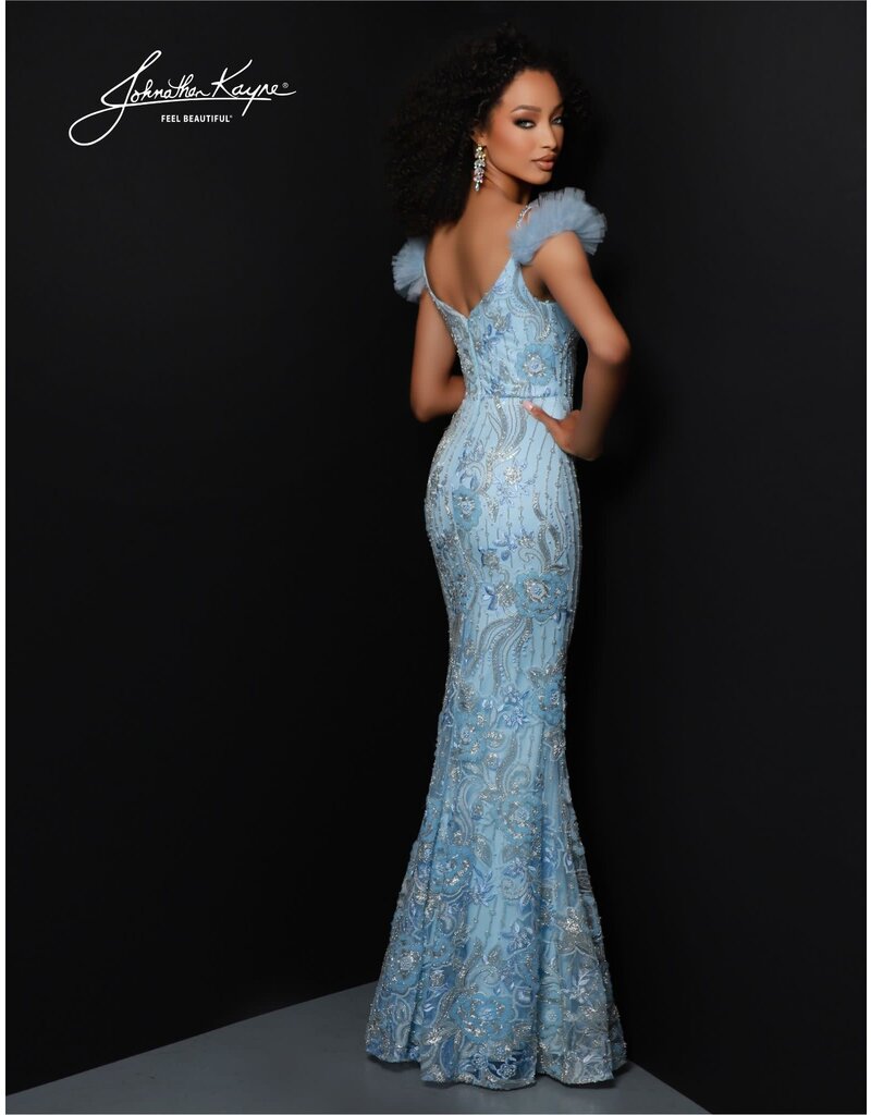 Fitted sequin accent detachable overskirt 2828