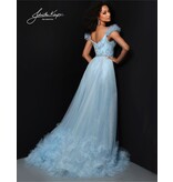 Fitted sequin accent detachable overskirt 2828