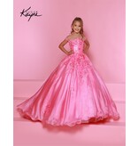 Sequin Mesh and Shimmer Organza Ballgown C336