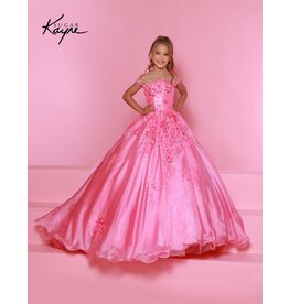 Sequin Mesh and Shimmer Organza Ballgown C336