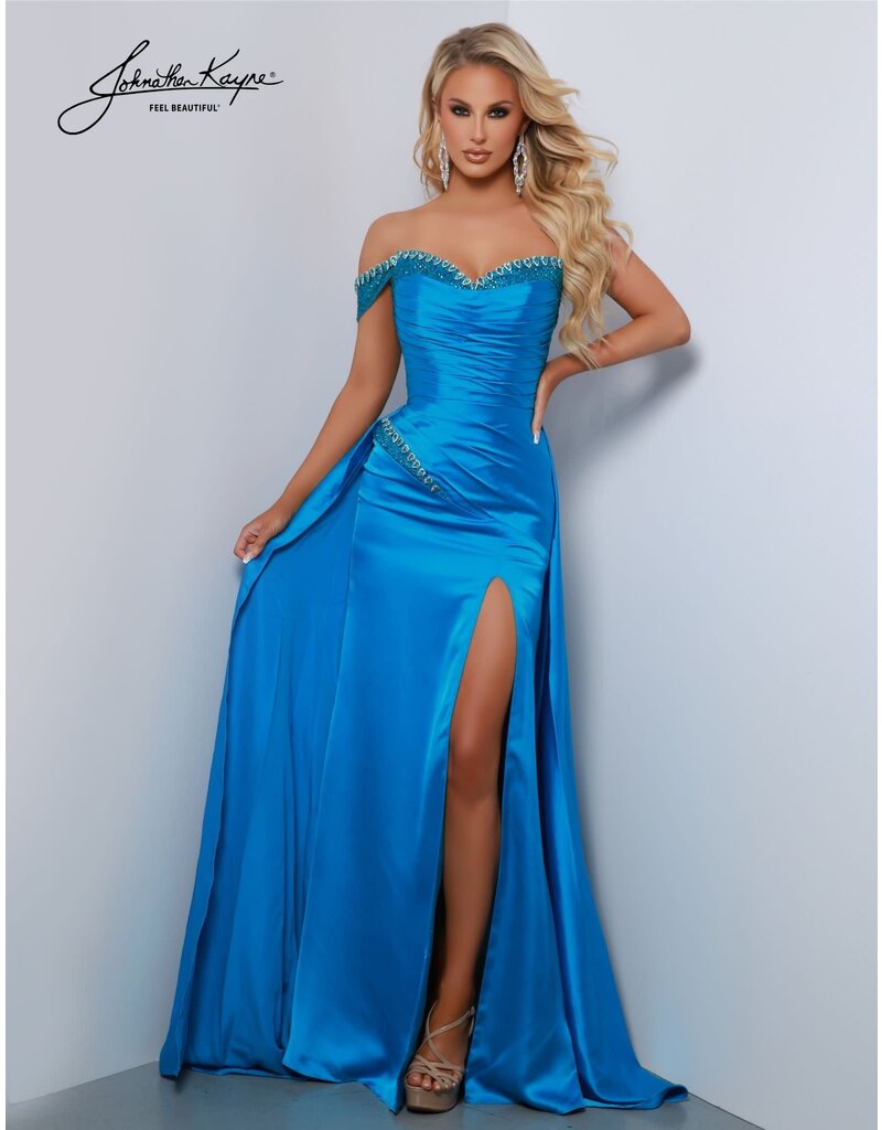 One shoulder rouched bodice gown 2898