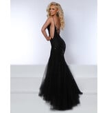 SEQUIN FIT N FLARE W/ LACE UP BACK 24214