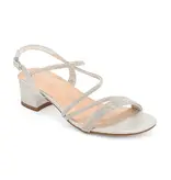 Rhinestone strap block heel HAZEL-39