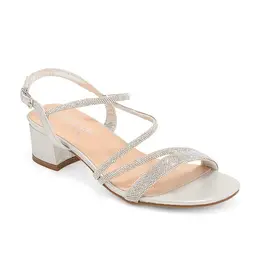 Rhinestone strap block heel HAZEL-39