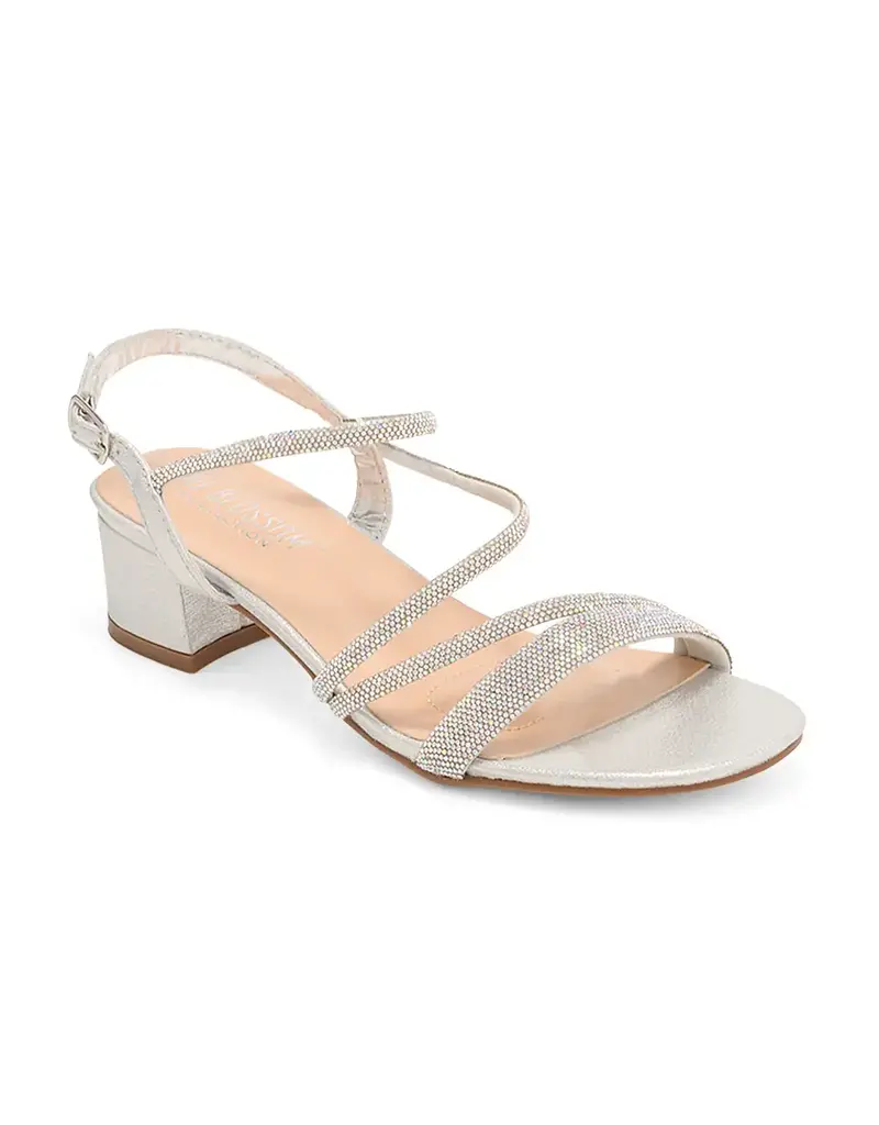 Rhinestone strap block heel HAZEL-39