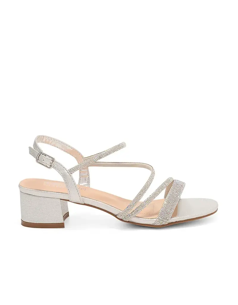 Rhinestone strap block heel HAZEL-39