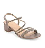 Rhinestone strap block heel HAZEL-39