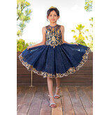 Illusion top lace tulle dress 5124