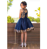 Illusion top lace tulle dress 5124