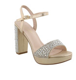 4.5" Platform Rhinestone heel/toe strap PEACE-10