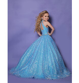 HIGH NECK SCALED BALLGOWN G1265