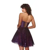 Short,Tulle,A-Line,Lace up back 3770